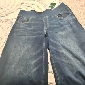 Halara wide leg high waisted stretch jeans XL petite.